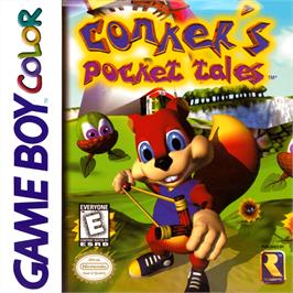 Box cover for Conker's Pocket Tales on the Nintendo Game Boy Color.