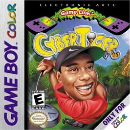 Box cover for Cyber Tiger Woods Golf on the Nintendo Game Boy Color.