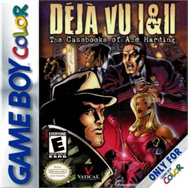 Box cover for Deja Vu 1 & 2: The Casebooks of Ace Harding on the Nintendo Game Boy Color.