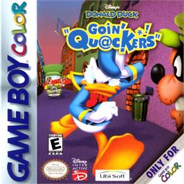 Box cover for Donald Duck: Goin' Quackers on the Nintendo Game Boy Color.