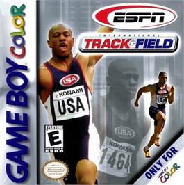 Box cover for ESPN International Track & Field on the Nintendo Game Boy Color.