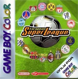 Box cover for European Super League on the Nintendo Game Boy Color.