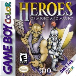 Box cover for Heroes of Might and Magic on the Nintendo Game Boy Color.