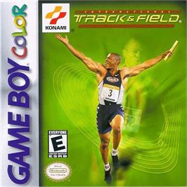 Box cover for International Track & Field on the Nintendo Game Boy Color.