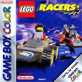 Box cover for LEGO Racers on the Nintendo Game Boy Color.