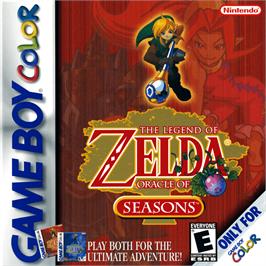 Box cover for Legend of Zelda: Oracle of Seasons on the Nintendo Game Boy Color.
