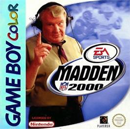 Box cover for Madden NFL 2000 on the Nintendo Game Boy Color.