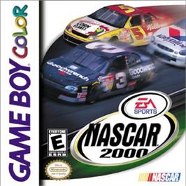 Box cover for NASCAR 2000 on the Nintendo Game Boy Color.