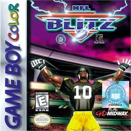 Box cover for NFL Blitz on the Nintendo Game Boy Color.
