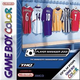 Box cover for Player Manager 2001 on the Nintendo Game Boy Color.