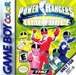 Box cover for Power Rangers: Time Force on the Nintendo Game Boy Color.