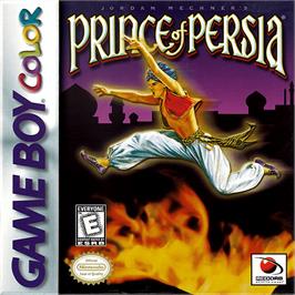 Box cover for Prince of Persia on the Nintendo Game Boy Color.