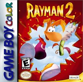 Box cover for Rayman 2: The Great Escape on the Nintendo Game Boy Color.