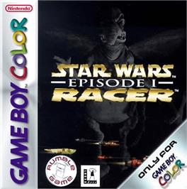 Box cover for Star Wars: Episode I: Racer on the Nintendo Game Boy Color.