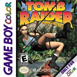 Box cover for Tomb Raider on the Nintendo Game Boy Color.