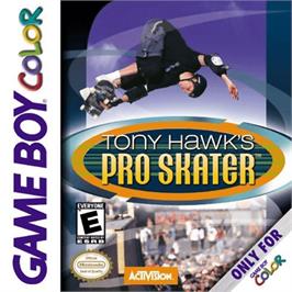 Box cover for Tony Hawk's Pro Skater on the Nintendo Game Boy Color.