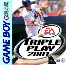 Box cover for Triple Play 2001 on the Nintendo Game Boy Color.