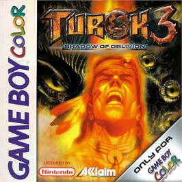 Box cover for Turok 3: Shadow of Oblivion on the Nintendo Game Boy Color.