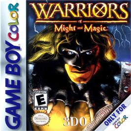 Box cover for Warriors of Might and Magic on the Nintendo Game Boy Color.