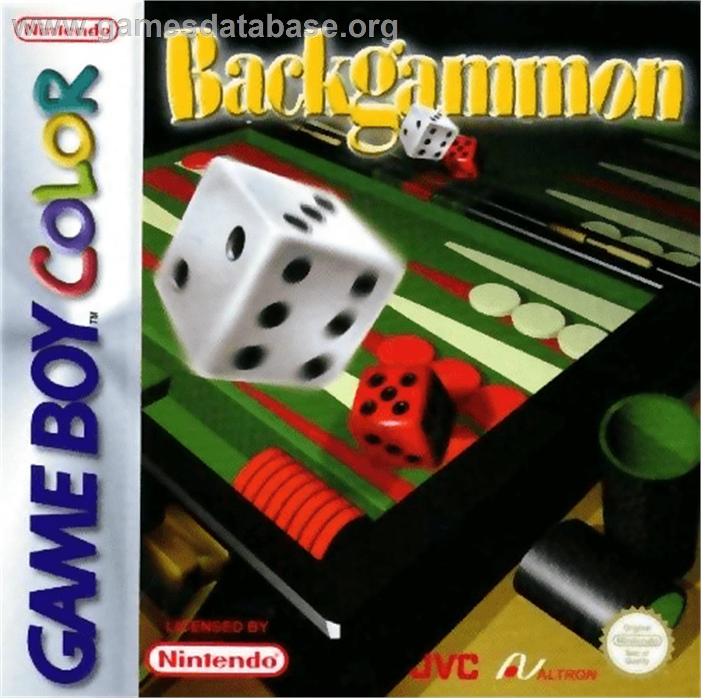 Backgammon - Nintendo Game Boy Color - Artwork - Box
