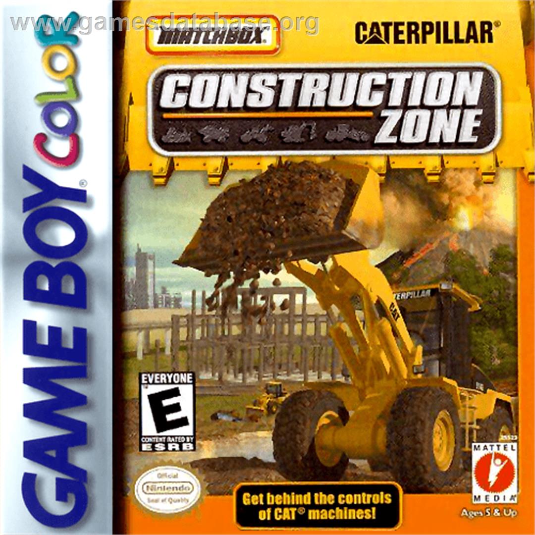 Caterpillar Construction Zone - Nintendo Game Boy Color - Artwork - Box