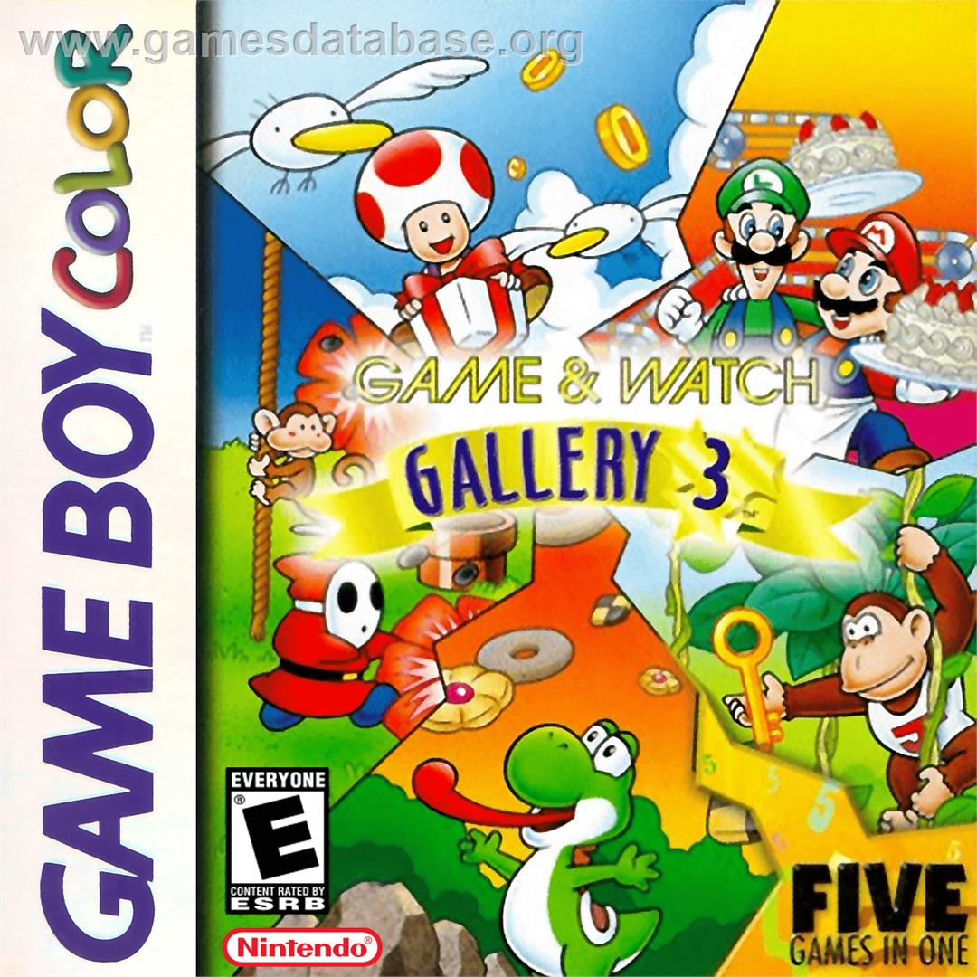 Game & Watch Gallery 3 - Nintendo Game Boy Color - Artwork - Box