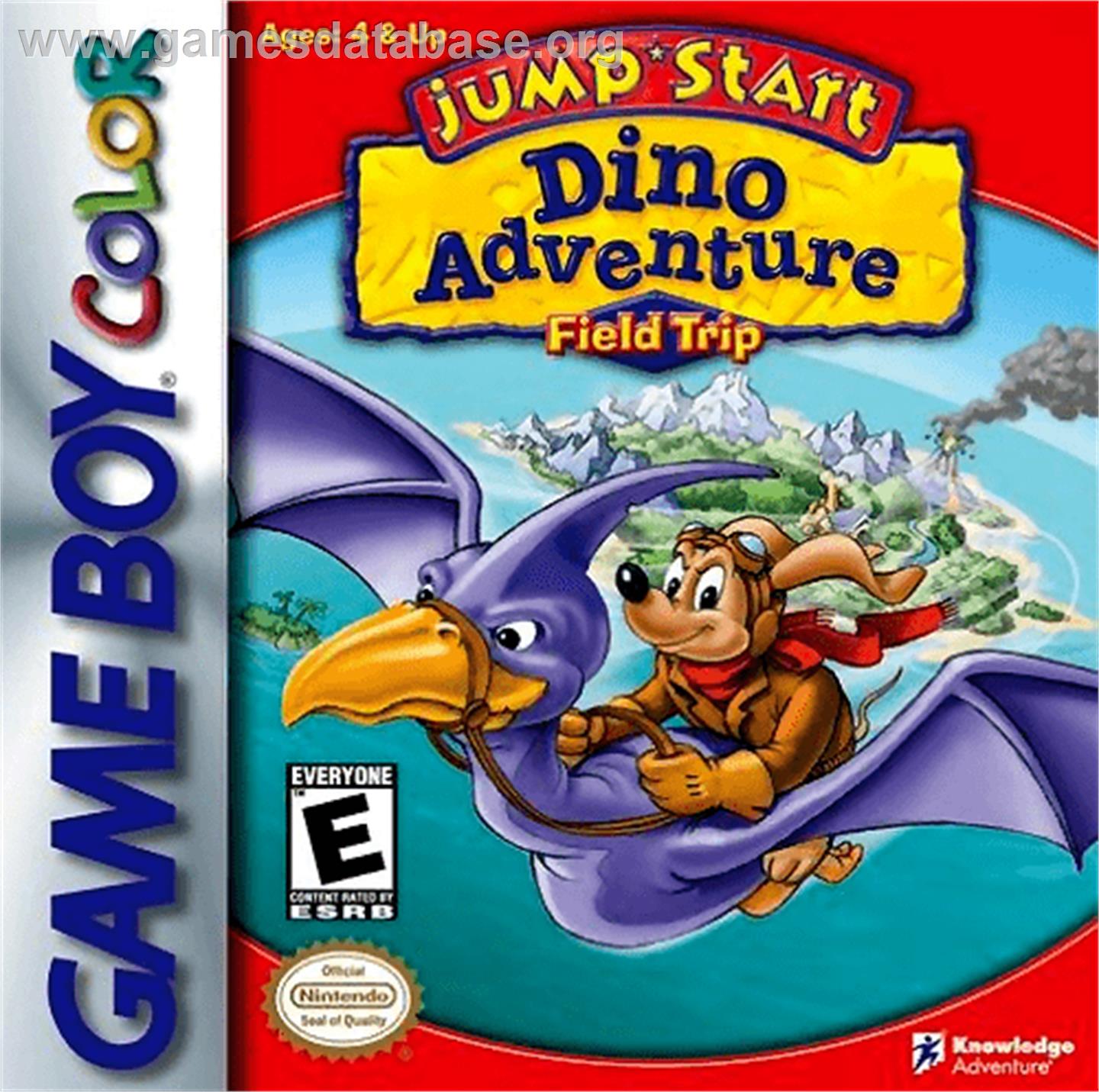 Jump Start: Dino Adventure - Feild Trip - Nintendo Game Boy Color - Artwork - Box