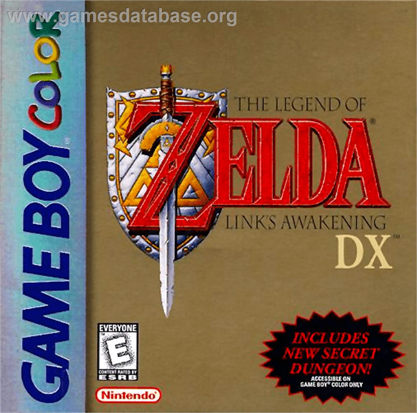 Legend of Zelda: Link's Awakening DX - Nintendo Game Boy Color - Artwork - Box