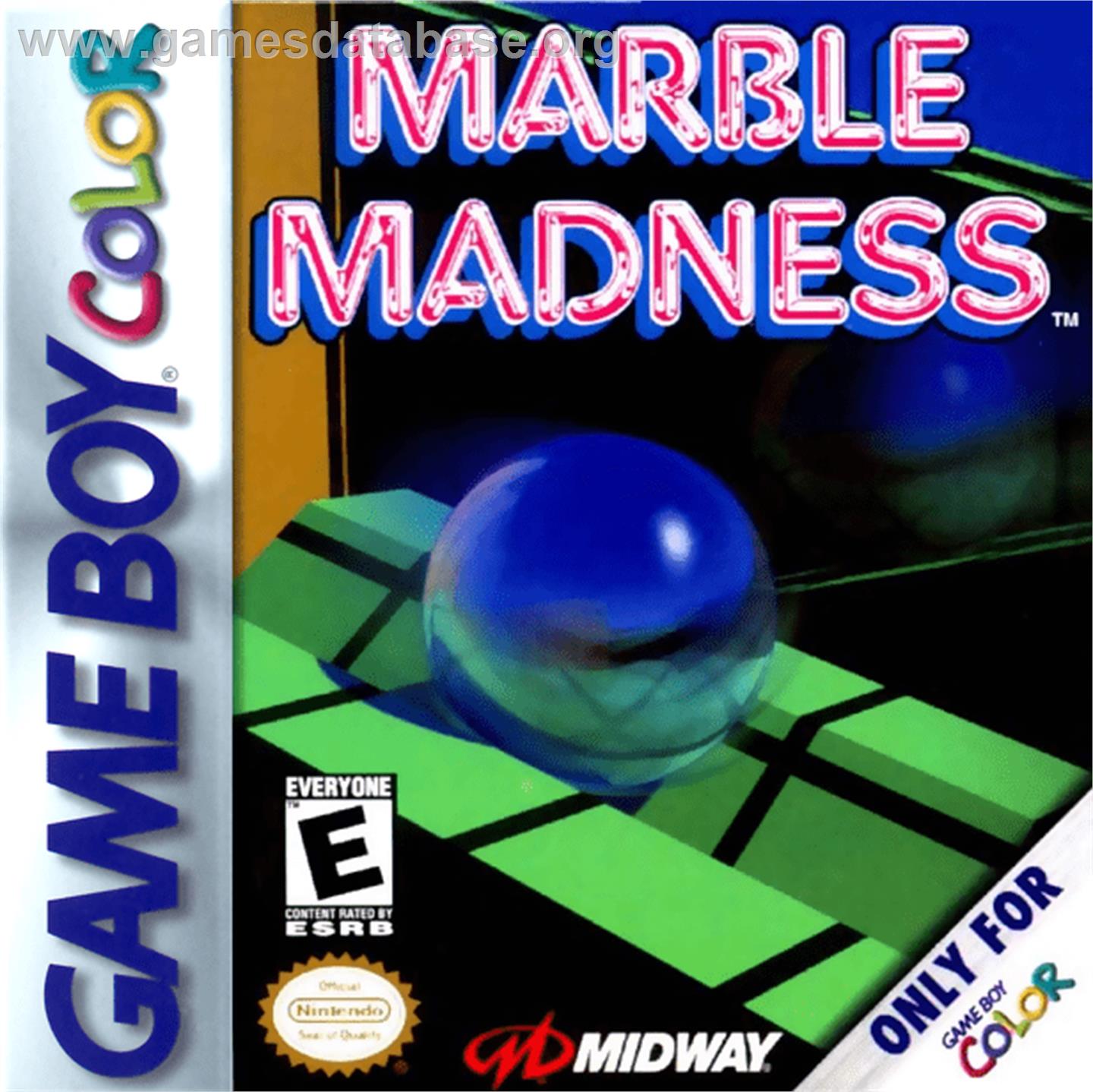 Marble Madness - Nintendo Game Boy Color - Artwork - Box