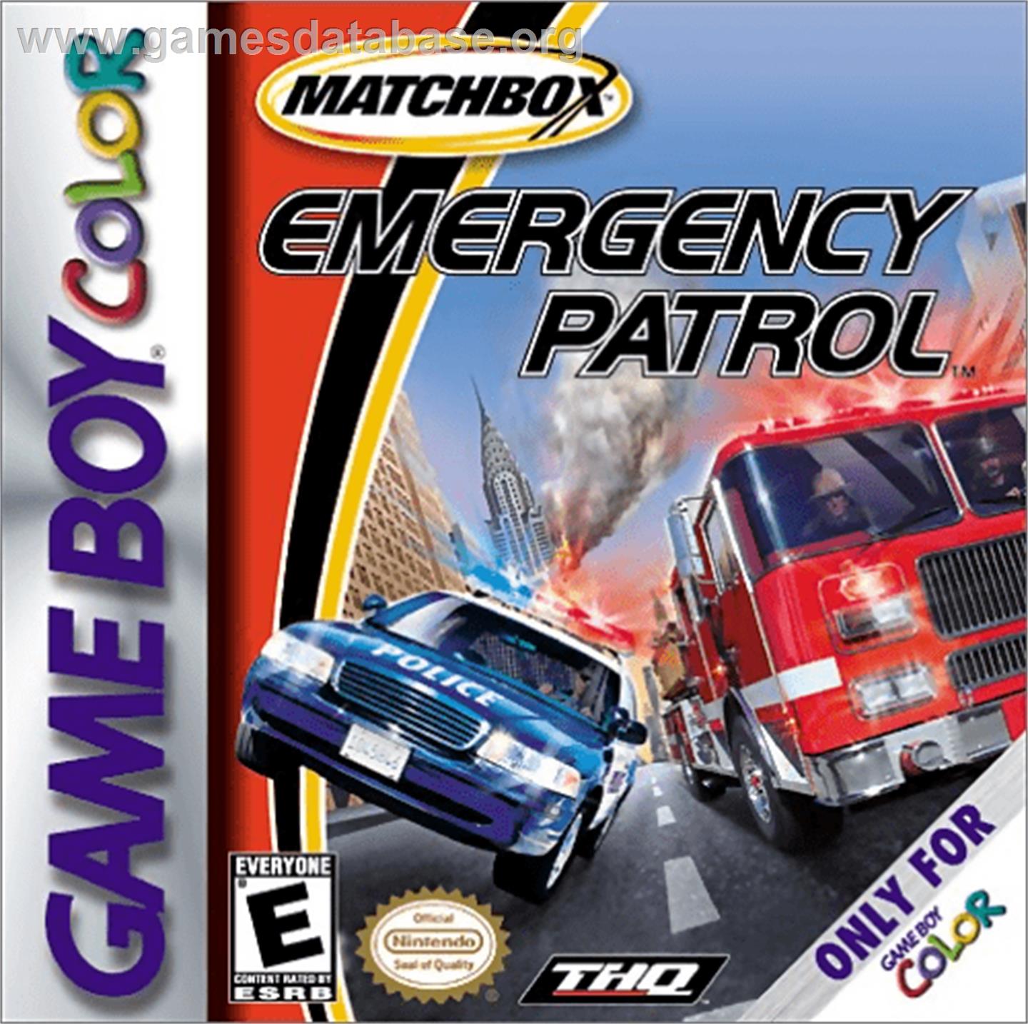 Matchbox: Emergency Patrol - Nintendo Game Boy Color - Artwork - Box