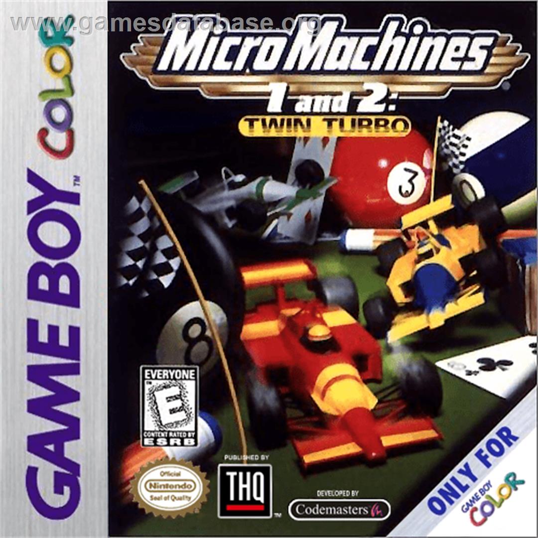 Micro Machines 1 and 2: Twin Turbo - Nintendo Game Boy Color - Artwork - Box