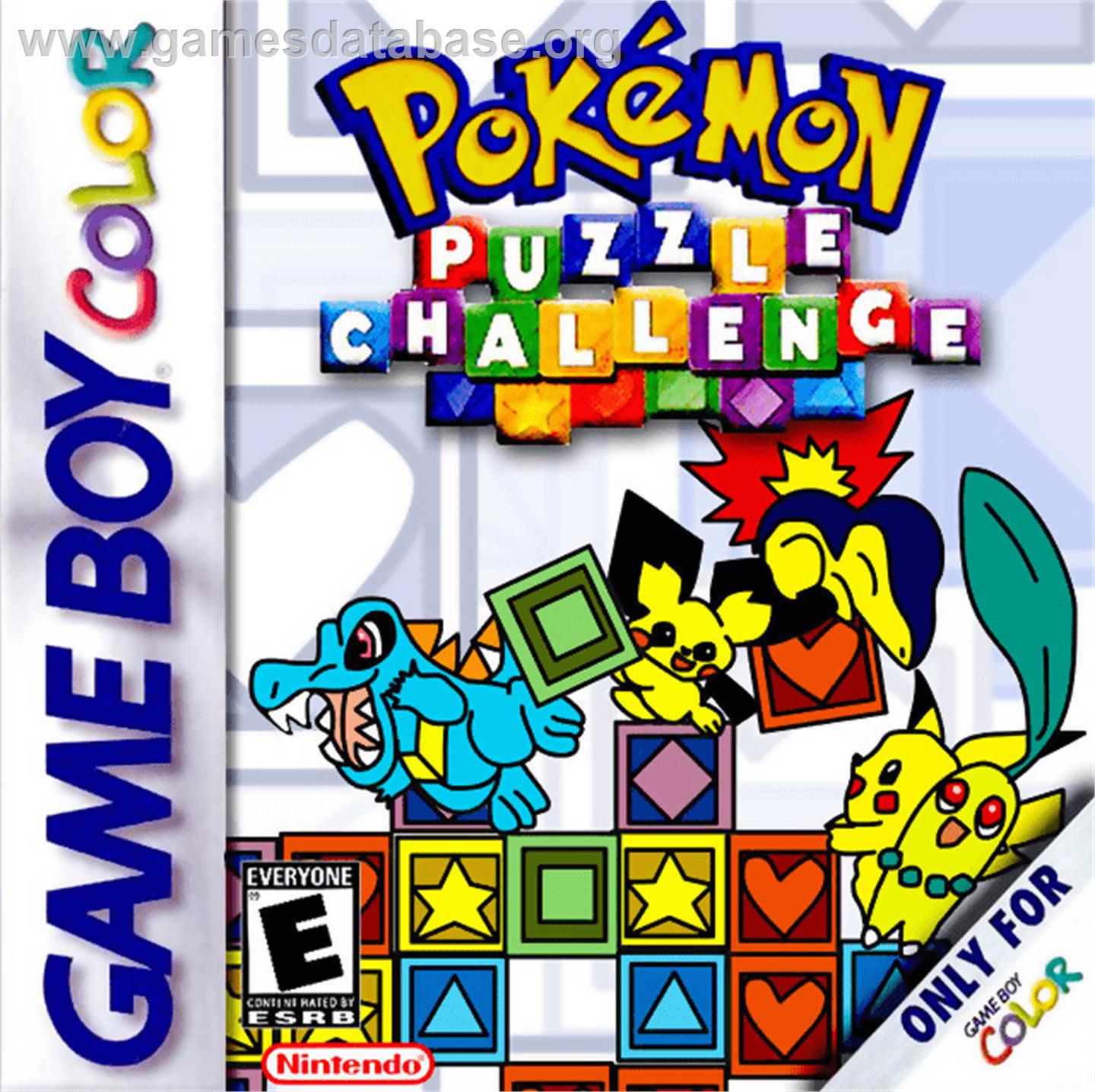 Pokemon Puzzle Challenge - Nintendo Game Boy Color - Artwork - Box