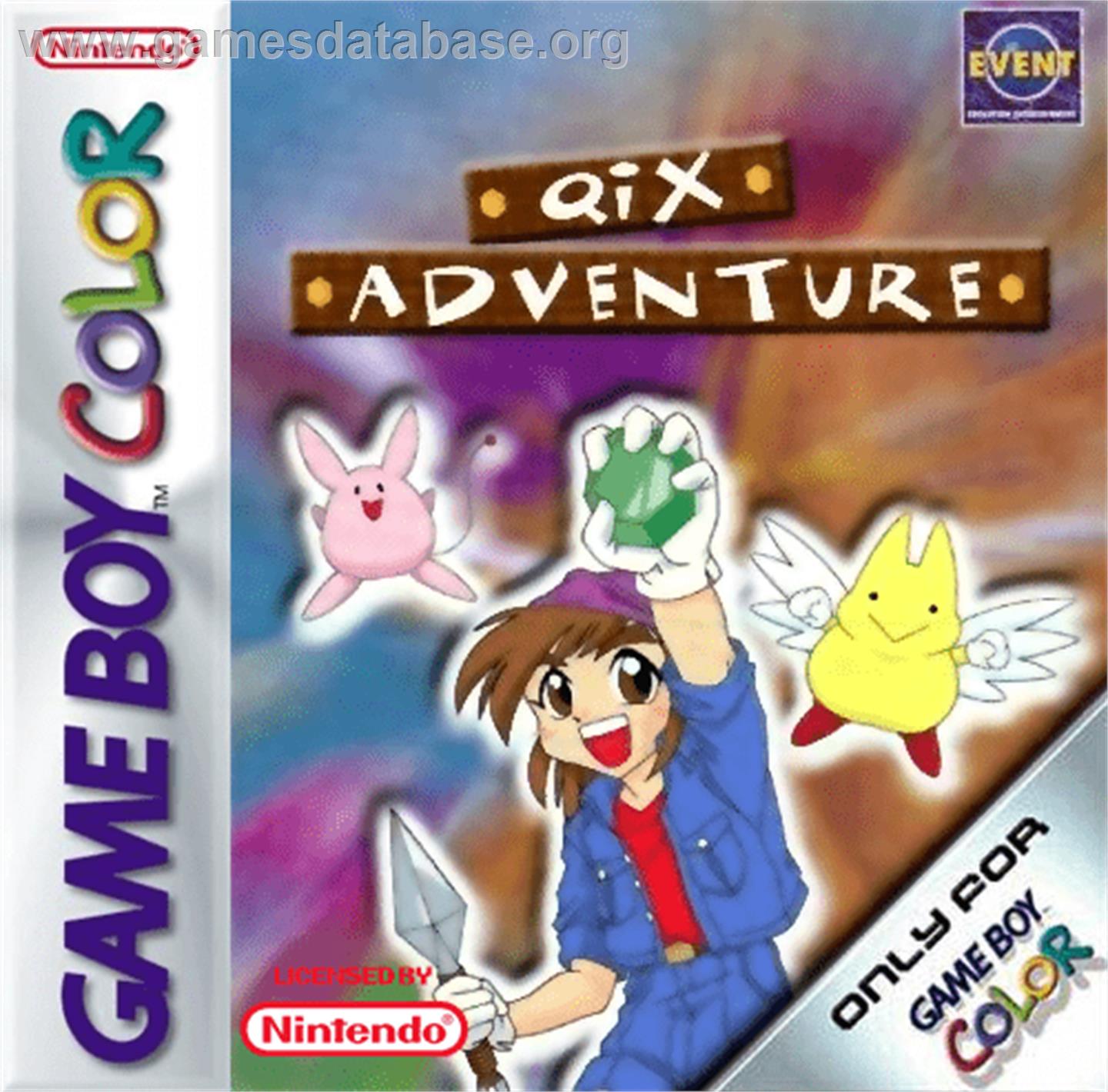 Qix Adventure - Nintendo Game Boy Color - Artwork - Box