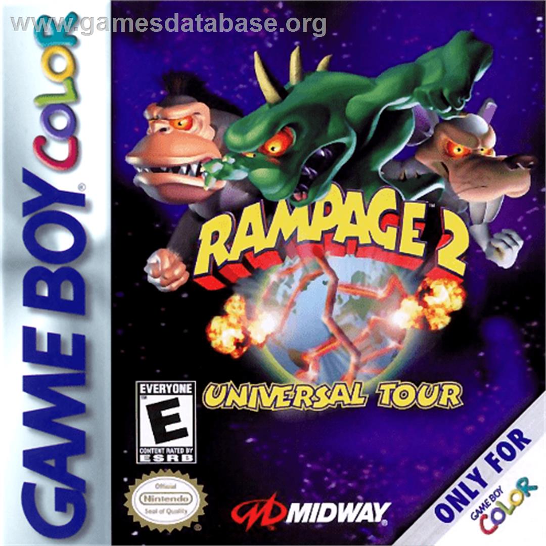 Rampage: Universal Tour - Nintendo Game Boy Color - Artwork - Box