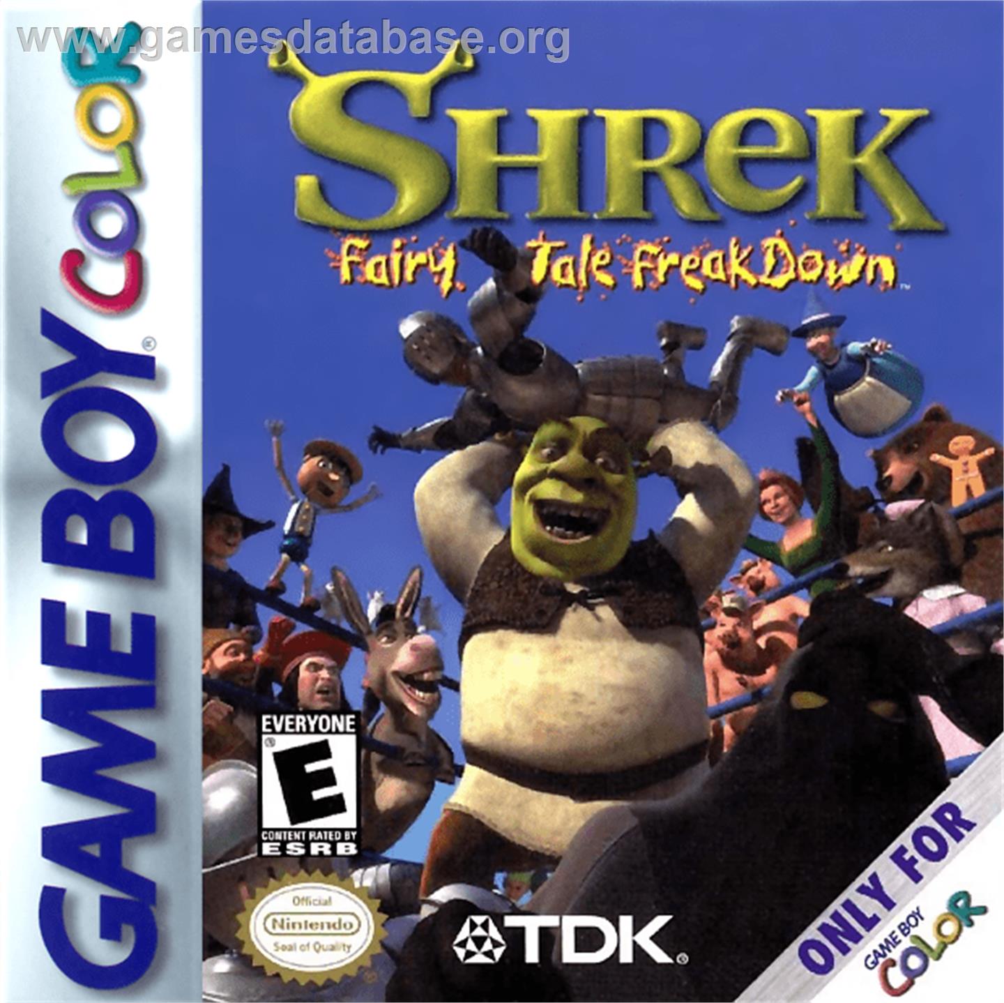 Shrek: Fairy Tale Freakdown - Nintendo Game Boy Color - Artwork - Box