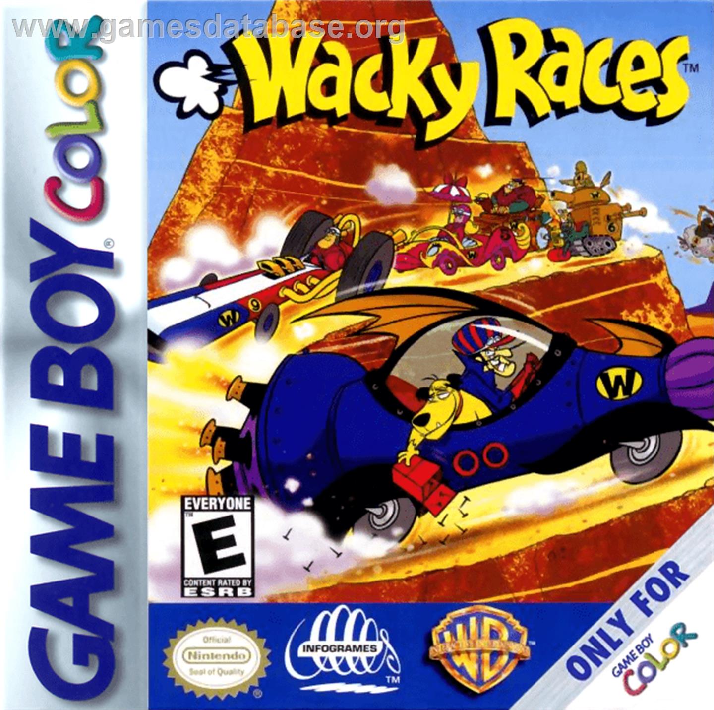 Wacky Races - Nintendo Game Boy Color - Artwork - Box