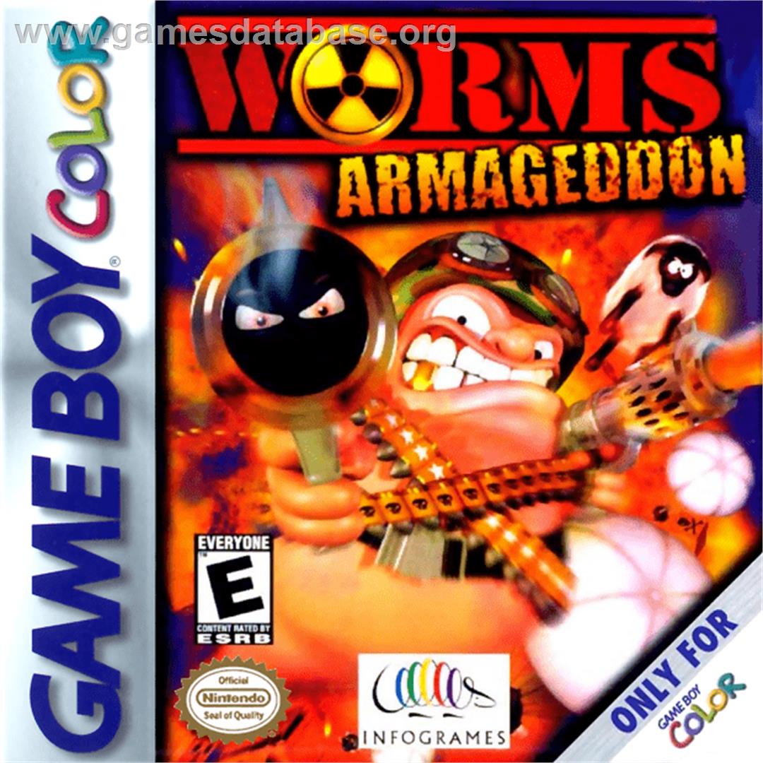 Worms Armageddon - Nintendo Game Boy Color - Artwork - Box