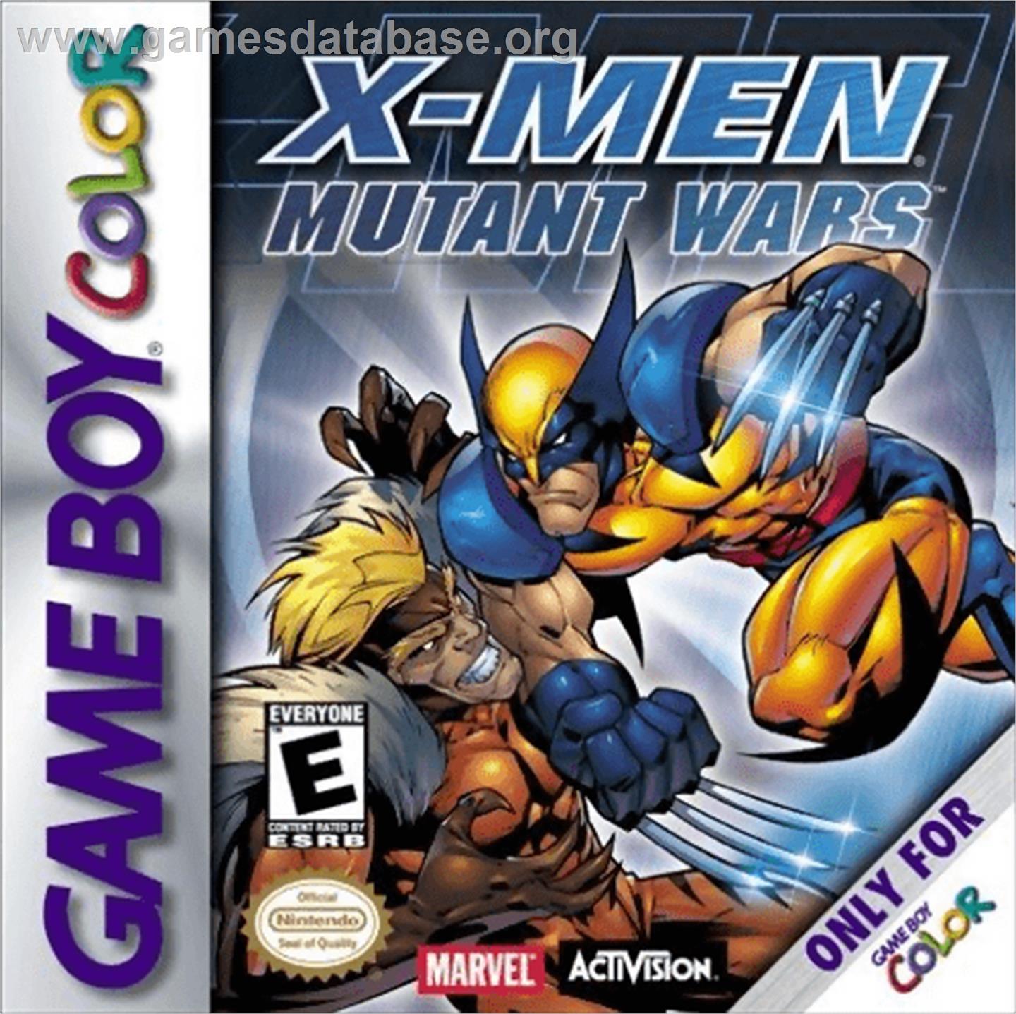 X-Men: Mutant Wars - Nintendo Game Boy Color - Artwork - Box