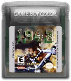 Cartridge artwork for 1942 on the Nintendo Game Boy Color.