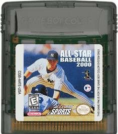 Cartridge artwork for All-Star Baseball 2000 on the Nintendo Game Boy Color.