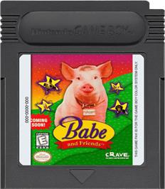Cartridge artwork for Babe and Friends on the Nintendo Game Boy Color.