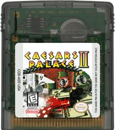 Cartridge artwork for Caesars Palace II on the Nintendo Game Boy Color.