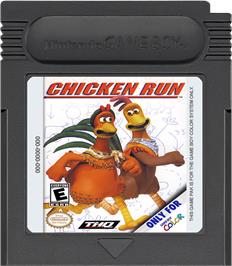 Cartridge artwork for Chicken Run on the Nintendo Game Boy Color.