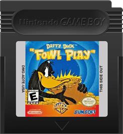 Cartridge artwork for Daffy Duck: Fowl Play on the Nintendo Game Boy Color.