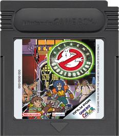 Cartridge artwork for Extreme Ghostbusters on the Nintendo Game Boy Color.
