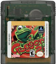 Cartridge artwork for Frogger 2 - Swampy's Revenge on the Nintendo Game Boy Color.