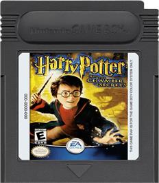 Cartridge artwork for Harry Potter and the Chamber of Secrets on the Nintendo Game Boy Color.