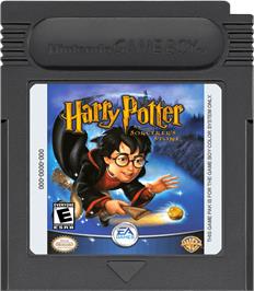 Cartridge artwork for Harry Potter and the Sorcerer's Stone on the Nintendo Game Boy Color.