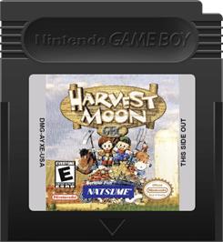 Cartridge artwork for Harvest Moon on the Nintendo Game Boy Color.