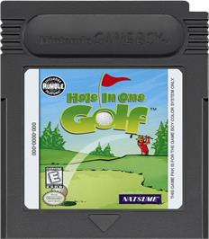 Cartridge artwork for Hole in One Golf on the Nintendo Game Boy Color.